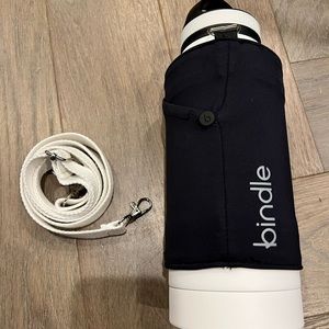 Bindle bottle with screw off compartment for keys and cards